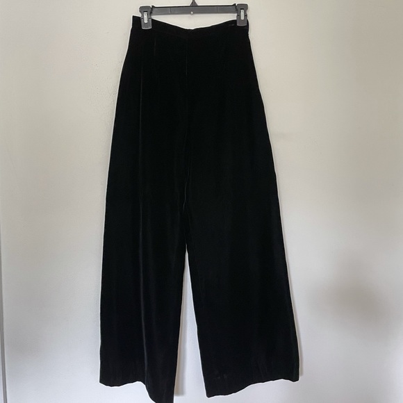 Vintage Velvet High Waist Wide Leg Pants Excellent Condition - Picture 8 of 8